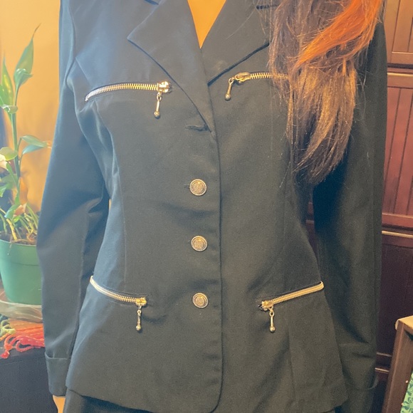 Marmie West black polyester skirt set size 4 - Picture 3 of 10